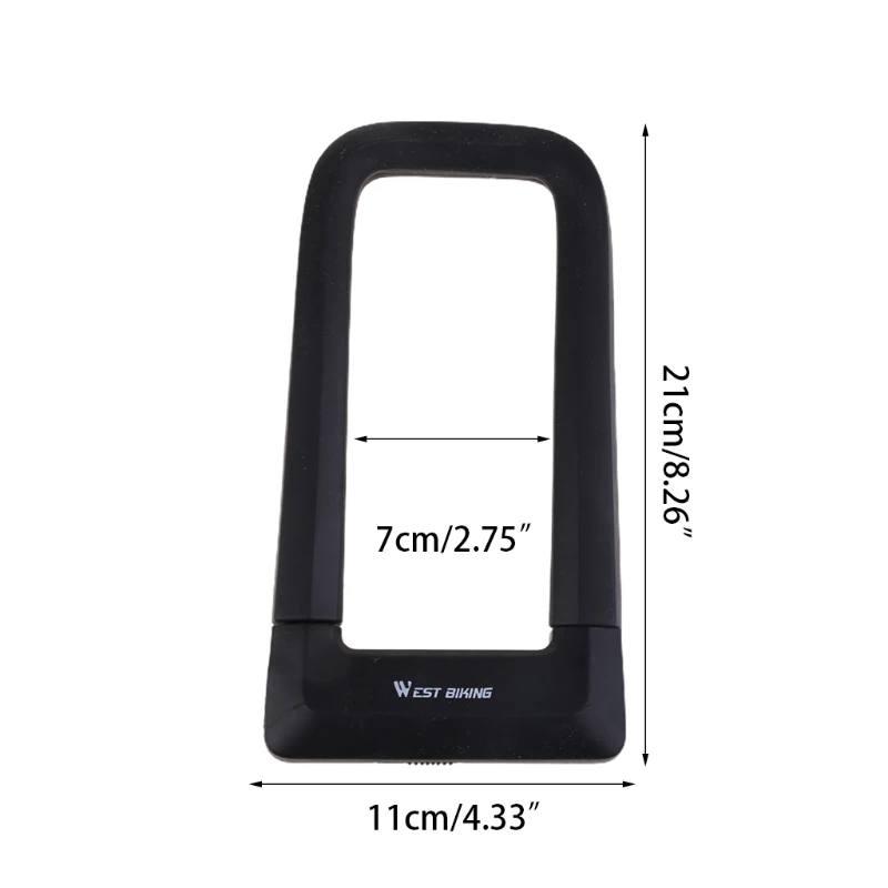 Bike U-Lock with 2 Keys, Heavy Duty High Security Anti-Theft U-Lock, Silica Gel Bicycle U-shaped Lock for MTB 24BD
Bike U-Lock with 2 Keys, Heavy Duty High Security Anti-Theft U-Lock, Silica Gel Bicycle U-shaped Lock for MTB 24BD