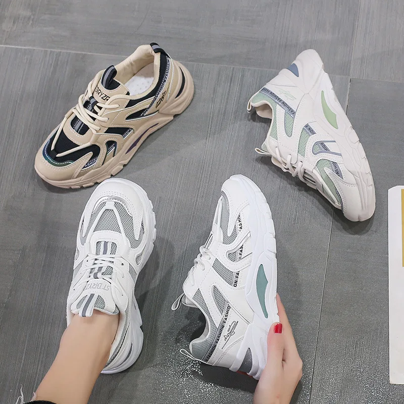 Women Shoes 2021 Spring New Clunky Sneakers for Women Breathable All-Match Sneakers Female Students Street Snap Sneakers
Women Shoes 2021 Spring New Clunky Sneakers for Women Breathable All-Match Sneakers Female Students Street Snap Sneakers