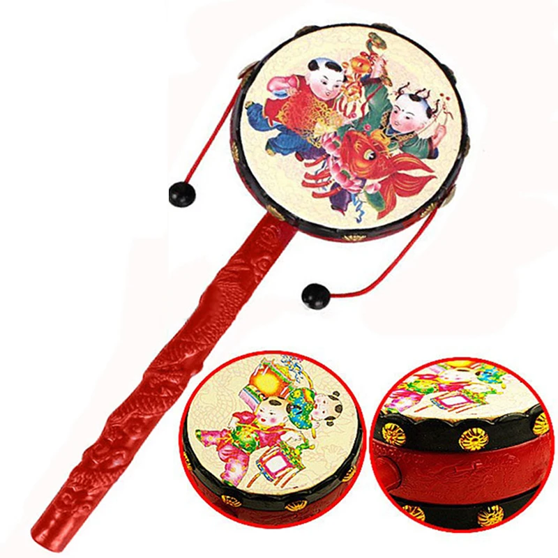 0-12 Months Chinese Traditional Mobile Spin Drum Rattle Toys Kids Educational Cartoon Newborn Plastic Handbell For Baby Toys
0-12 Months Chinese Traditional Mobile Spin Drum Rattle Toys Kids Educational Cartoon Newborn Plastic Handbell For Baby Toys