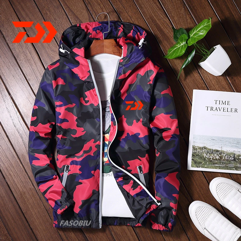 Daiwa Tactical Camouflage Fishing Jacket Men Casual New Autumn Zipper Fishing Clothes Windbreaker Coat Male Military Outwear
Daiwa Tactical Camouflage Fishing Jacket Men Casual New Autumn Zipper Fishing Clothes Windbreaker Coat Male Military Outwear