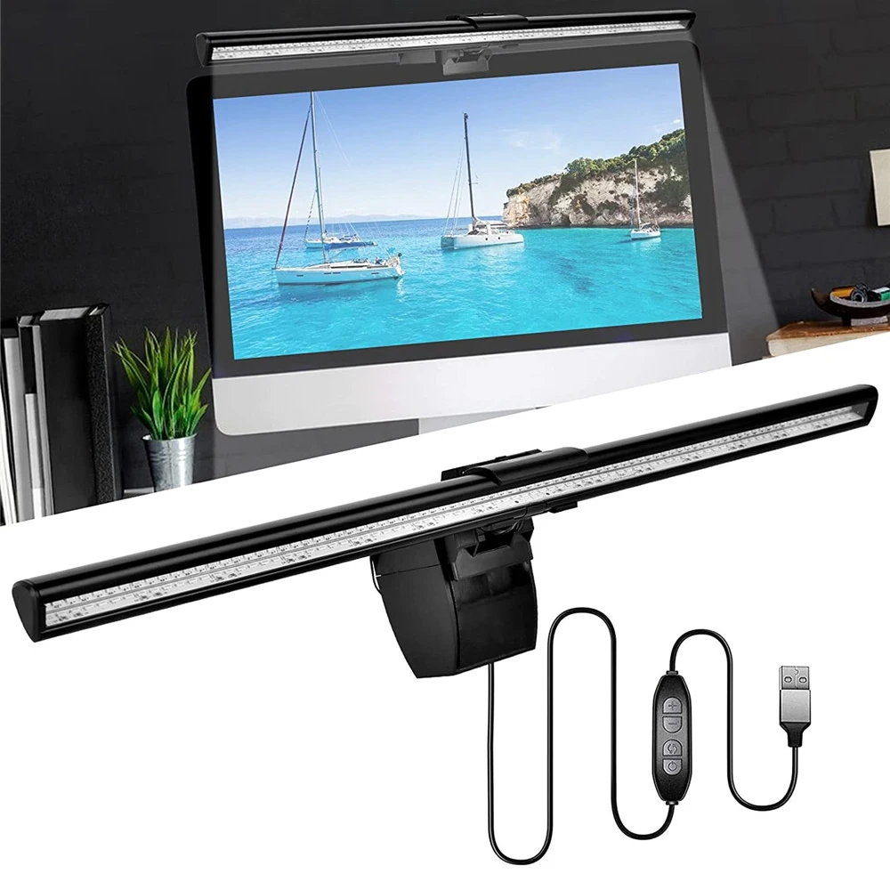 Stepless Dimming Eye-Care LED Desk Lamp Computer Screen Light for Bedroom Bedside Study Reading Screen Monitor Hanging Light Bar
Stepless Dimming Eye-Care LED Desk Lamp Computer Screen Light for Bedroom Bedside Study Reading Screen Monitor Hanging Light Bar