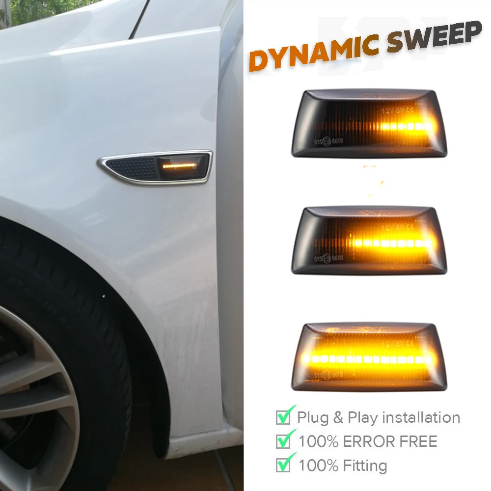 2x LED Dynamic Amber Side Marker Lamp Turn Signal Indicator Light for Opel Astra H MK5 Zafira B Corsa D Insignia A Meriva Adam
2x LED Dynamic Amber Side Marker Lamp Turn Signal Indicator Light for Opel Astra H MK5 Zafira B Corsa D Insignia A Meriva Adam