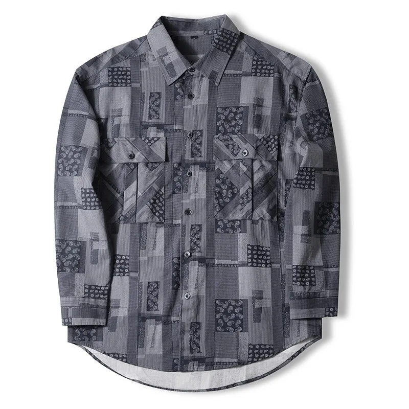 Vintage Mens New Turn-Down Collar Single Breasted Pockets Fashion Mixed Colors Shirt Korean Style High Quality Casual Blouse
Vintage Mens New Turn-Down Collar Single Breasted Pockets Fashion Mixed Colors Shirt Korean Style High Quality Casual Blouse