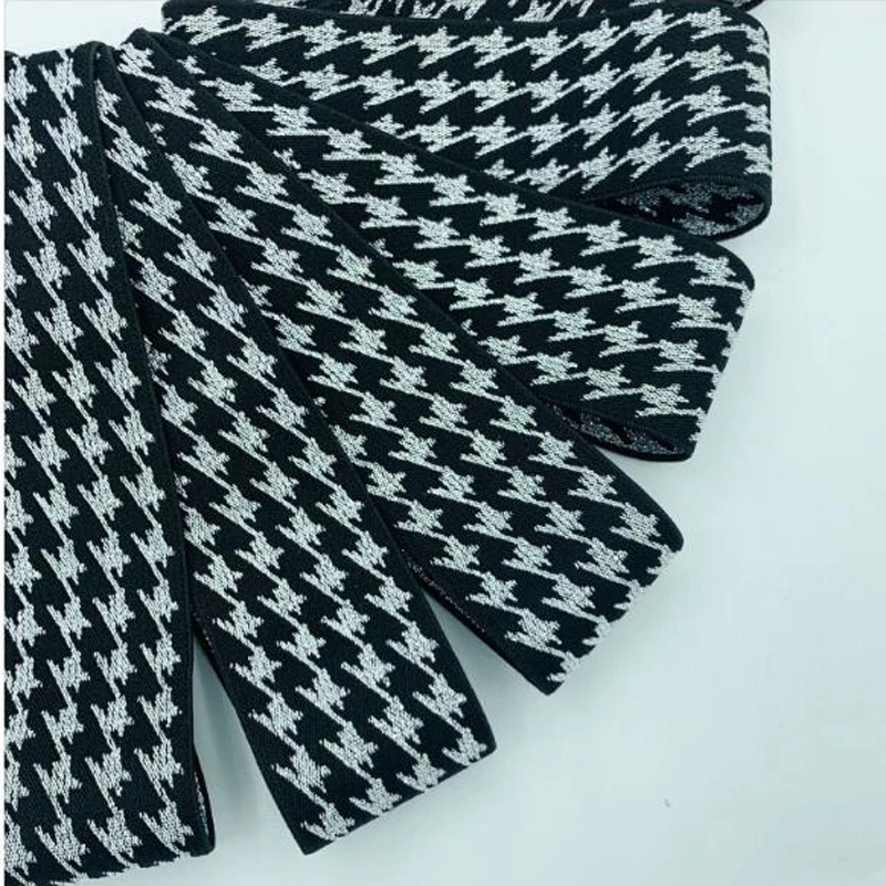 Spot twill silver silk elastic jacquard elastic belt waistband underwear yoga elastic webbing
Spot twill silver silk elastic jacquard elastic belt waistband underwear yoga elastic webbing