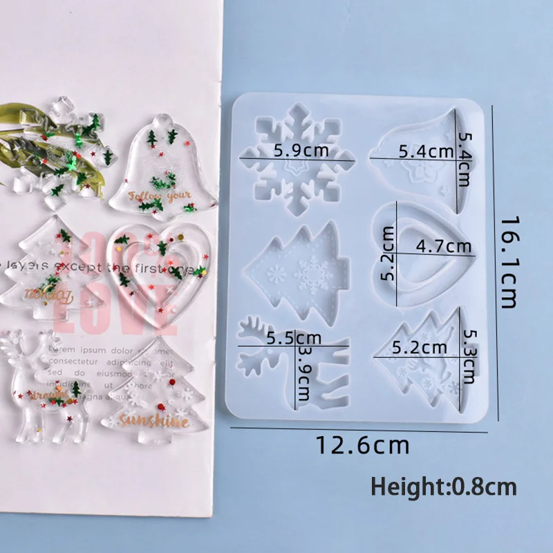 Christmas Tree Aromatherapy Wax Silicone Mold Snowflake Elk DIY Keychain Listing Jewelry Silicone Mold Set
Christmas Tree Aromatherapy Wax Silicone Mold Snowflake Elk DIY Keychain Listing Jewelry Silicone Mold Set