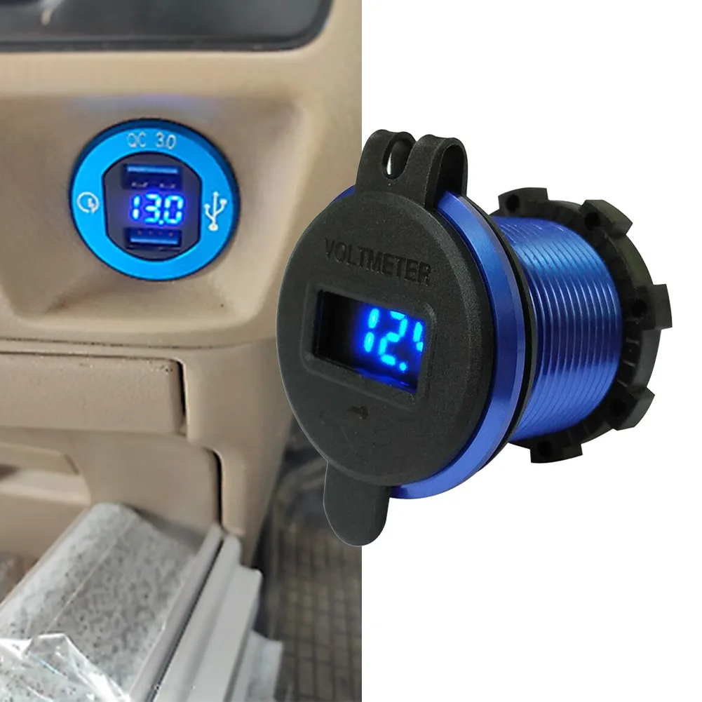 Синий USB зарядное устройство с двойной быстрой планкой QC3.0 + 1.5A разъем вольтметр
Синий USB зарядное устройство с двойной быстрой планкой QC3.0 + 1.5A разъем вольтметр