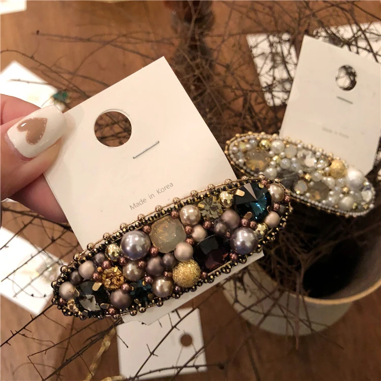 Hairlyah Vintage Women Full Crystal With Pearl Hair Clips Spring Barrette Hairpins Styling Tools Headware Hair Accessories
Hairlyah Vintage Women Full Crystal With Pearl Hair Clips Spring Barrette Hairpins Styling Tools Headware Hair Accessories