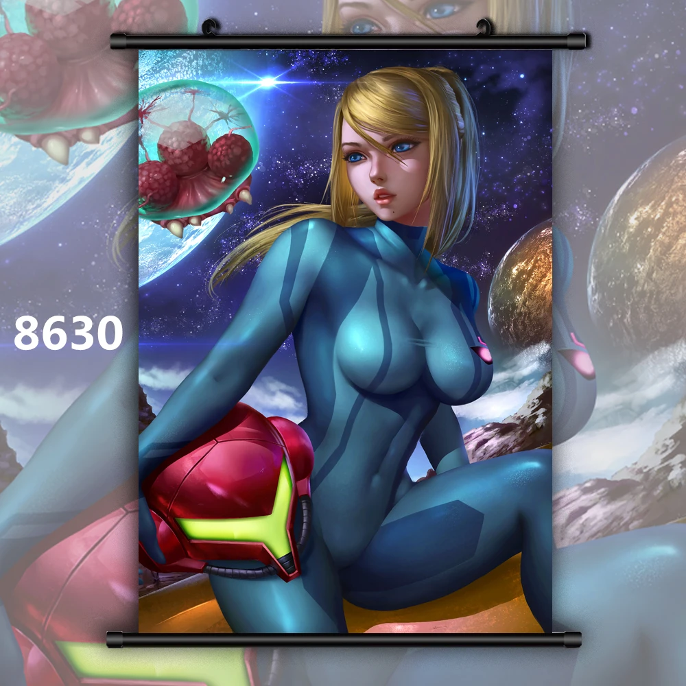 METROID Samus Aran Аниме Манга Картина на холсте настенное искусство фото украшение