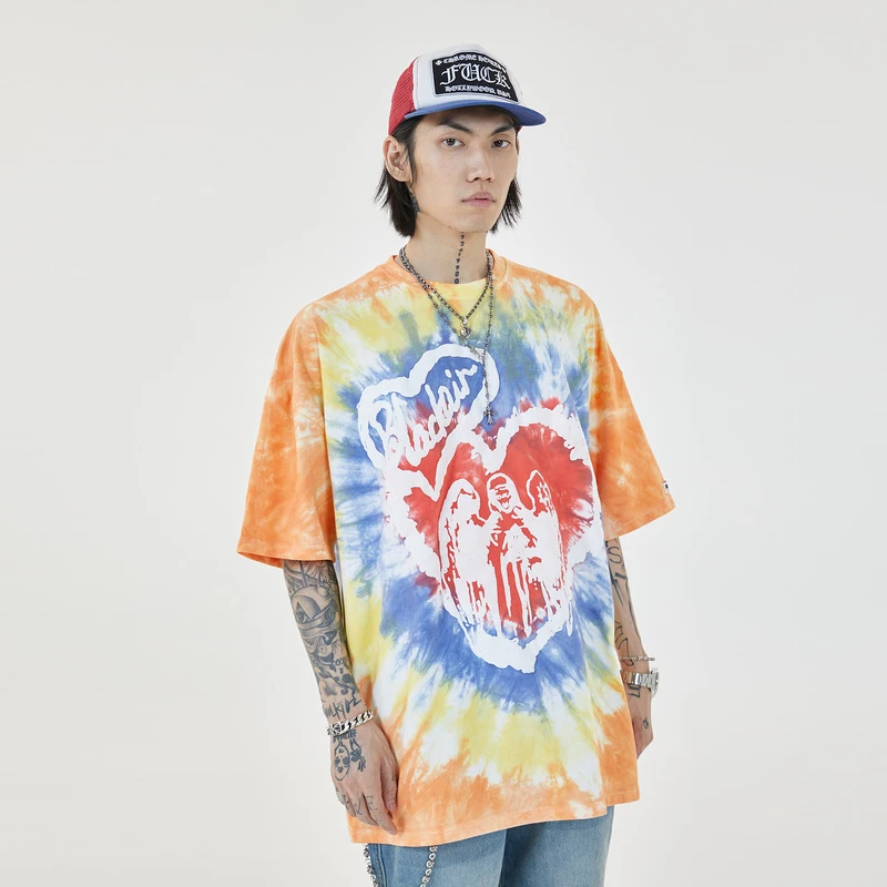 ELKMU Hip Hop Tie Dye T-shirt Streetwear Harajuku Tshirt Summer Short Sleeve Oversize Fashion Tie-dye Tops Tees Male HE949
ELKMU Hip Hop Tie Dye T-shirt Streetwear Harajuku Tshirt Summer Short Sleeve Oversize Fashion Tie-dye Tops Tees Male HE949