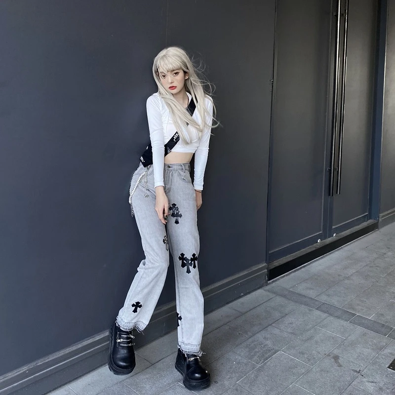 High Waist Women Jeans 2021 Summer Streetwear Hip Hop Fashion Grey Straight Jean Pants Baggy Casual Wide Leg Thin Denim Trouser
High Waist Women Jeans 2021 Summer Streetwear Hip Hop Fashion Grey Straight Jean Pants Baggy Casual Wide Leg Thin Denim Trouser