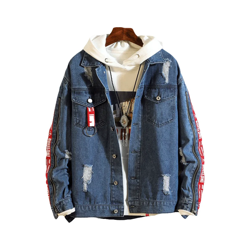 Spring Autumn Retro Denim Jacket Men's Hip Hop Jeans Coat Casual Bomber Jacket Outerwear Male Letter Print Cotton Denim Clothes
Spring Autumn Retro Denim Jacket Men's Hip Hop Jeans Coat Casual Bomber Jacket Outerwear Male Letter Print Cotton Denim Clothes