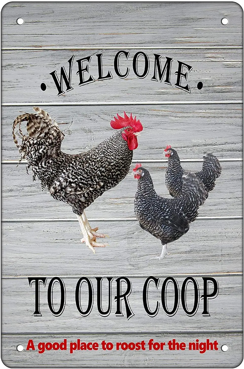 Metal Wall Sign Welcome To Our Coop Tin Sign Poster Farm Chicken House Home Coffee Shop Wall Decoration Retro Metal Plate
Metal Wall Sign Welcome To Our Coop Tin Sign Poster Farm Chicken House Home Coffee Shop Wall Decoration Retro Metal Plate