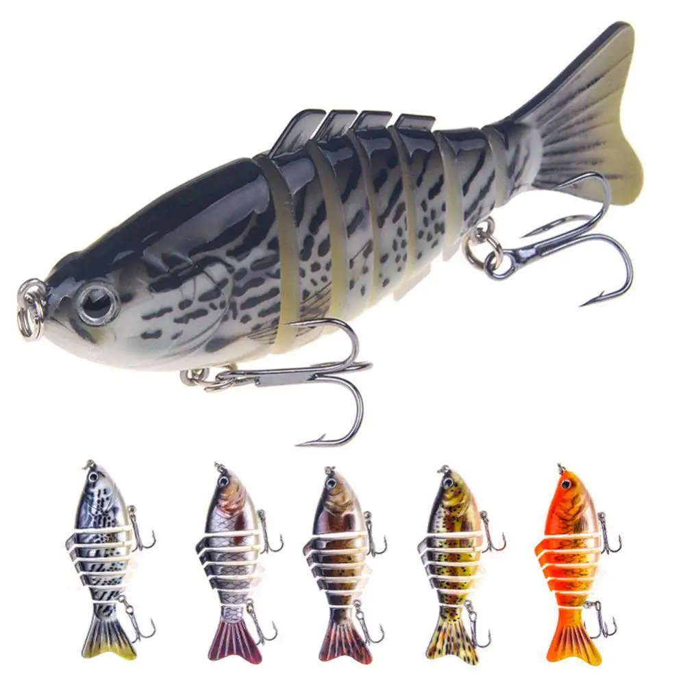 10cm 16g Fake Fishing Lure Multi-section 3D Eyes Simulation Fish Fishing Hard Bait Lure with Fish Hooks
10cm 16g Fake Fishing Lure Multi-section 3D Eyes Simulation Fish Fishing Hard Bait Lure with Fish Hooks