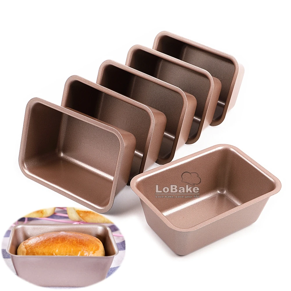 6pcs mini rectangle golden nonstick carbon steel cake mold loaf pans cheese pan mousse bread mould tart holder pudding jelly tin
6pcs mini rectangle golden nonstick carbon steel cake mold loaf pans cheese pan mousse bread mould tart holder pudding jelly tin