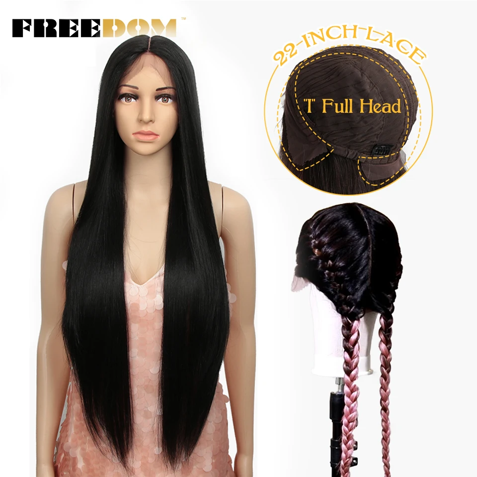 FREEDOM Synthetic Lace Wigs For Black Women 34 Inch Lace Full Head Long Straight Lace Wig Braid Double Ponytail Cosplay Wigs
FREEDOM Synthetic Lace Wigs For Black Women 34 Inch Lace Full Head Long Straight Lace Wig Braid Double Ponytail Cosplay Wigs