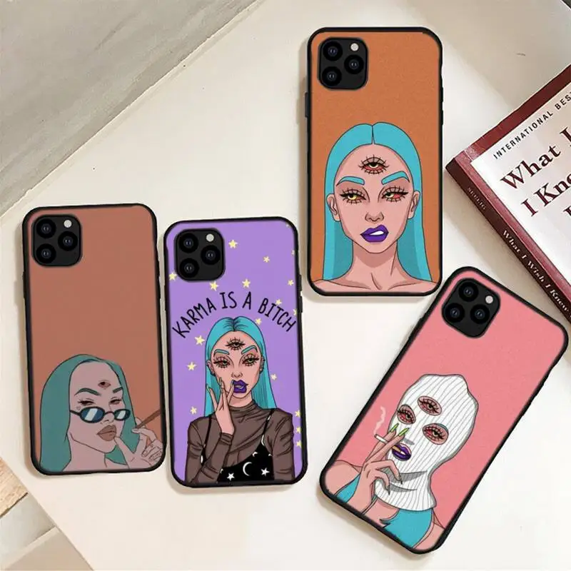 Bad Girl Smoke Eyes Phone Case For Iphone 6 6s 7 8 Plus XR X XS XSmax 11 12 13 Pro Mini Max
Bad Girl Smoke Eyes Phone Case For Iphone 6 6s 7 8 Plus XR X XS XSmax 11 12 13 Pro Mini Max