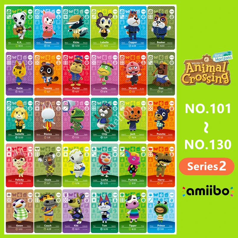 Animal Croxxing NO.101~130 Game Card NFC Card Ntag215 Tag Series 2 For NS Switch 3DS
Animal Croxxing NO.101~130 Game Card NFC Card Ntag215 Tag Series 2 For NS Switch 3DS