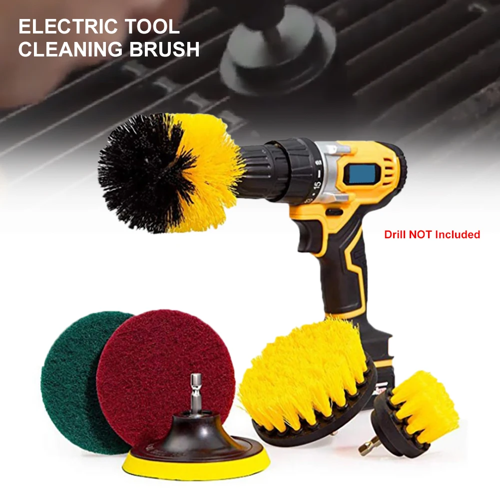 6/12Pcs Electric Scrubber Brush Kit Cordless Drill Brush Attachment Bathroom Cleaning Car Detailing Nylon Cleaning Brushes
6/12Pcs Electric Scrubber Brush Kit Cordless Drill Brush Attachment Bathroom Cleaning Car Detailing Nylon Cleaning Brushes