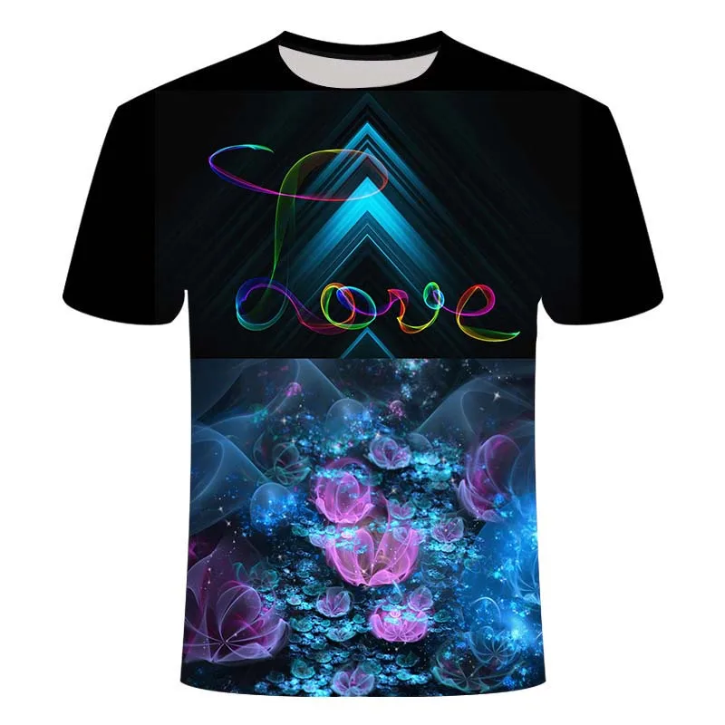 Summer new men's round neck polyester printing interesting vertigo 3D short-sleeved personality fashion T-shirt large size
Summer new men's round neck polyester printing interesting vertigo 3D short-sleeved personality fashion T-shirt large size