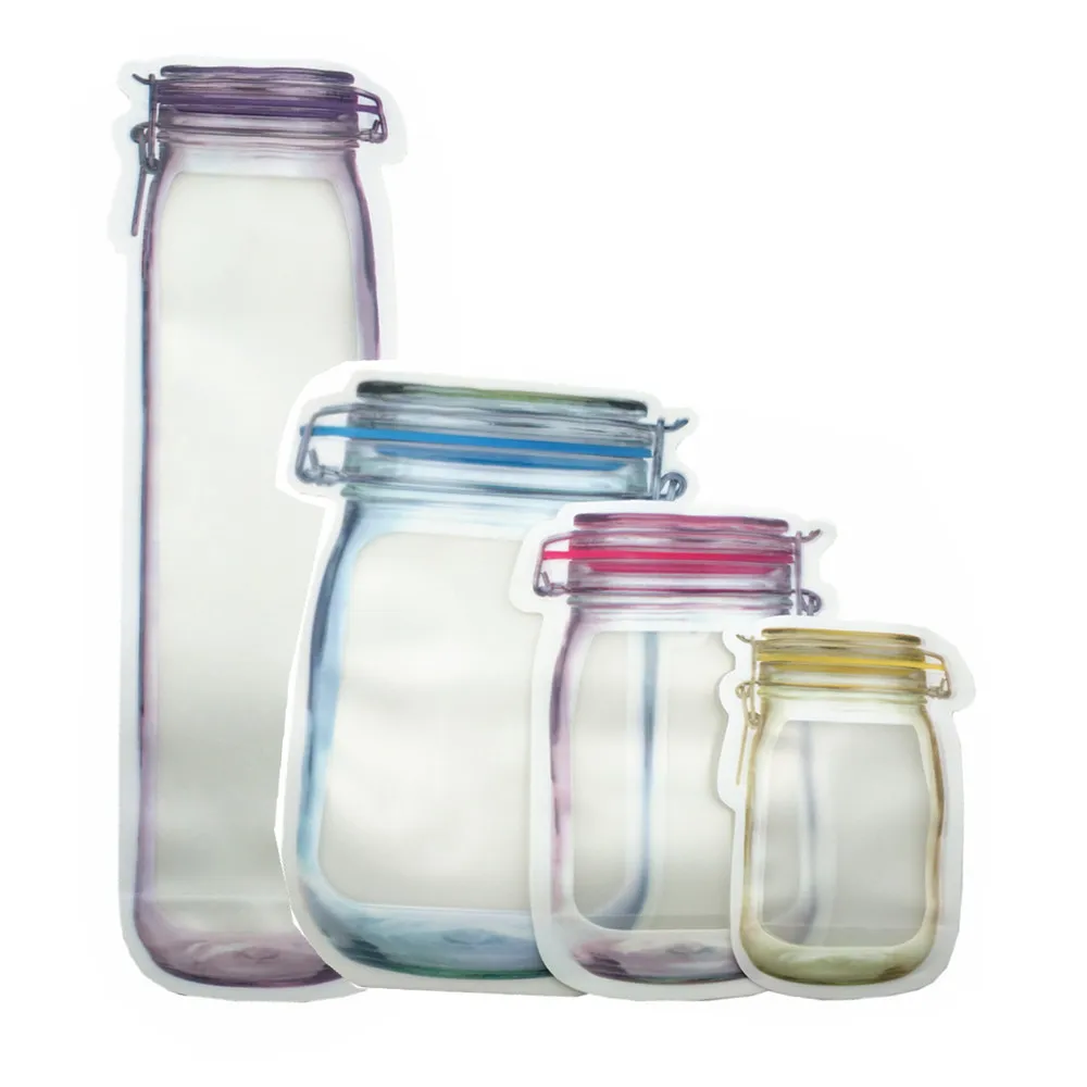 50Pcs/lot Mason Jar Matte Plastic Smell Proof Bags Stand Up Zip Lock Package Bag Food Gifts Reusable Storage Kitchen Organizer
50Pcs/lot Mason Jar Matte Plastic Smell Proof Bags Stand Up Zip Lock Package Bag Food Gifts Reusable Storage Kitchen Organizer