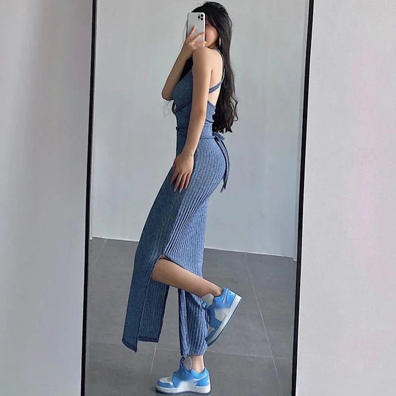 WOMENGAGA sexy backless bandage slim sleeveless split long party dress skinny hip hot sexy korean women dresses summer robe SF76
WOMENGAGA sexy backless bandage slim sleeveless split long party dress skinny hip hot sexy korean women dresses summer robe SF76