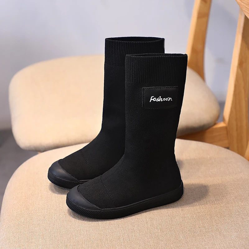 Kids Girls knee- Hight Boots knitting children High Boots Autumn Winter Soft Party Princess Dress shoes Black SX206
Kids Girls knee- Hight Boots knitting children High Boots Autumn Winter Soft Party Princess Dress shoes Black SX206