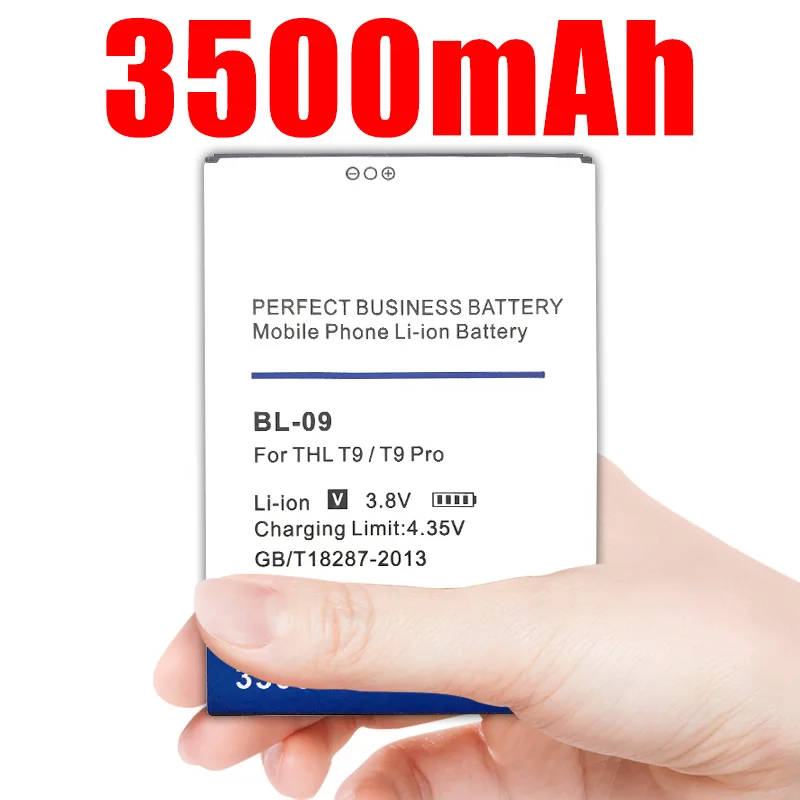 Высококачественный аккумулятор 3500 мАч BL 09 BL-09 для THL T9 Pro Аккумулятор 3 8 в |