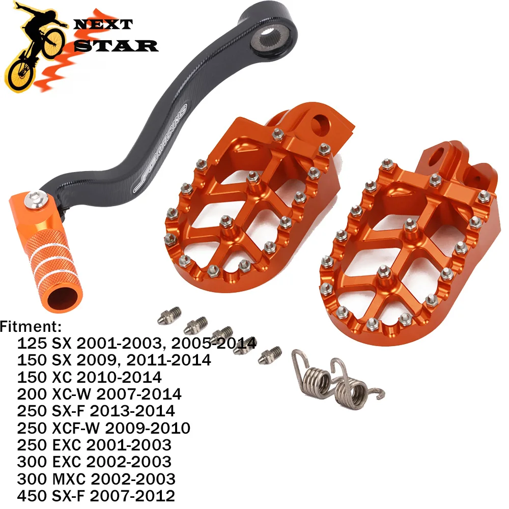 CNC Motorcycle Gear Shift Foot Lever Foot Peg Rest Footrests Pedal Footpegs For KTM SX SXF XC XCW XCFW EXC MXC 125 150 250 450
CNC Motorcycle Gear Shift Foot Lever Foot Peg Rest Footrests Pedal Footpegs For KTM SX SXF XC XCW XCFW EXC MXC 125 150 250 450
