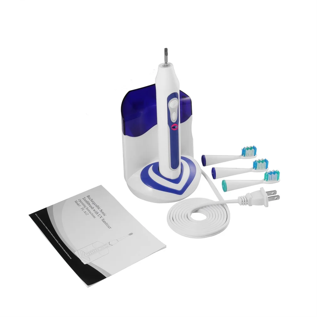 Sonic Electric Toothbrush With Uv Sanitizer Cordless Rechargeable Deep Clean 3 Brush Heads 5 Brushing Modes Waterproof
Sonic Electric Toothbrush With Uv Sanitizer Cordless Rechargeable Deep Clean 3 Brush Heads 5 Brushing Modes Waterproof