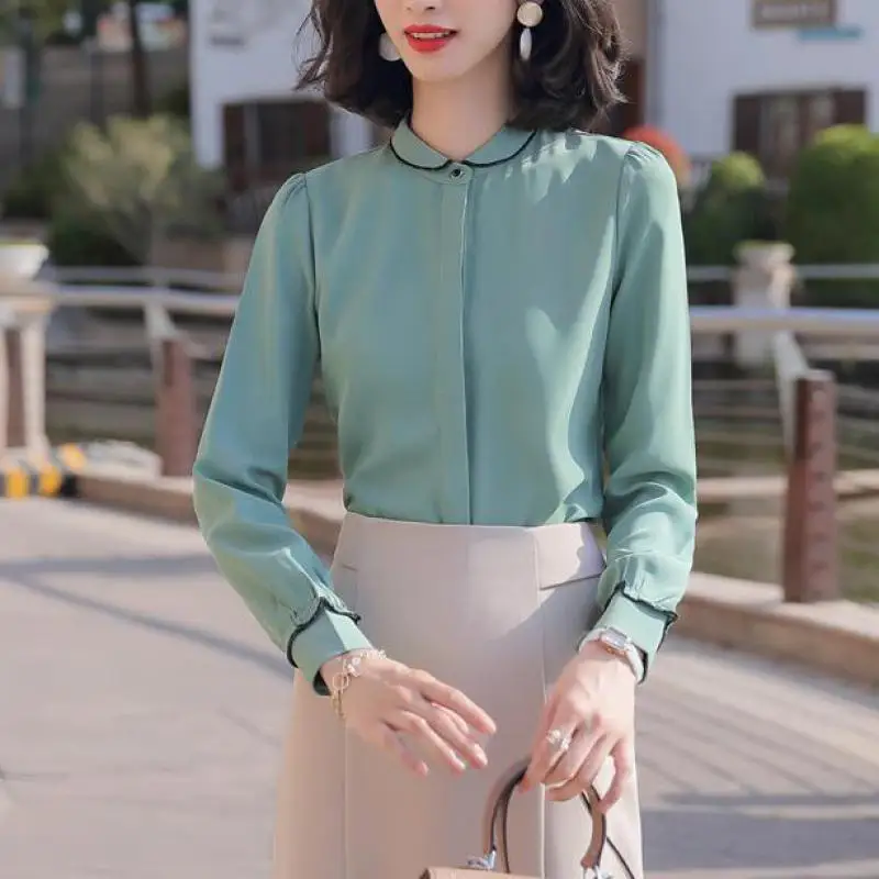 Lauri Laki Office Wear Blouse Women Elegant Vintage Chiffon Long Sleeve Shirts Mujer Solid White Shirts Autumn 2020 Plus Size
Lauri Laki Office Wear Blouse Women Elegant Vintage Chiffon Long Sleeve Shirts Mujer Solid White Shirts Autumn 2020 Plus Size