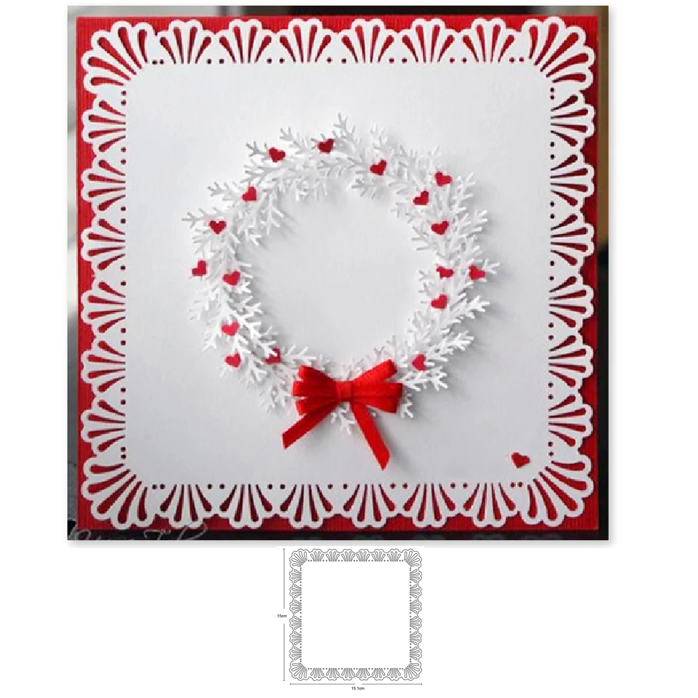 Square frame Metal Cutting Die Stencil for DIY Embossing Paper Photo Album Gift Cards Making Scrapbooking Craft Mould Dies
Square frame Metal Cutting Die Stencil for DIY Embossing Paper Photo Album Gift Cards Making Scrapbooking Craft Mould Dies