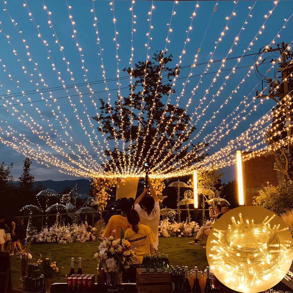 10M 100LED Fairy String Lights Wedding Garland Bridal Shower Bachelorette Party Decorations Birthday Graduation Ramadan Festoon
10M 100LED Fairy String Lights Wedding Garland Bridal Shower Bachelorette Party Decorations Birthday Graduation Ramadan Festoon