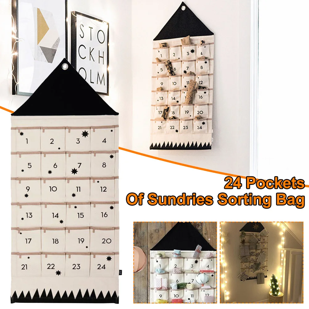 Christmas 24 Pocket Calendar Hanging Storage Bag Sundries Storage Bag Jewelry Hanging Wall Pouch Hang Cosmetics Toys Organizer
Christmas 24 Pocket Calendar Hanging Storage Bag Sundries Storage Bag Jewelry Hanging Wall Pouch Hang Cosmetics Toys Organizer
