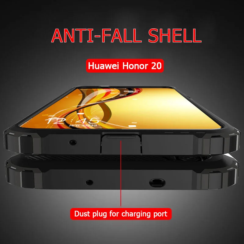 Роскошные ударопрочные чехлы для телефонов Huawei Honor 20 бампер 8 9 10 Lite 8A 8X Max 8C 9X 10i Pro 20S
