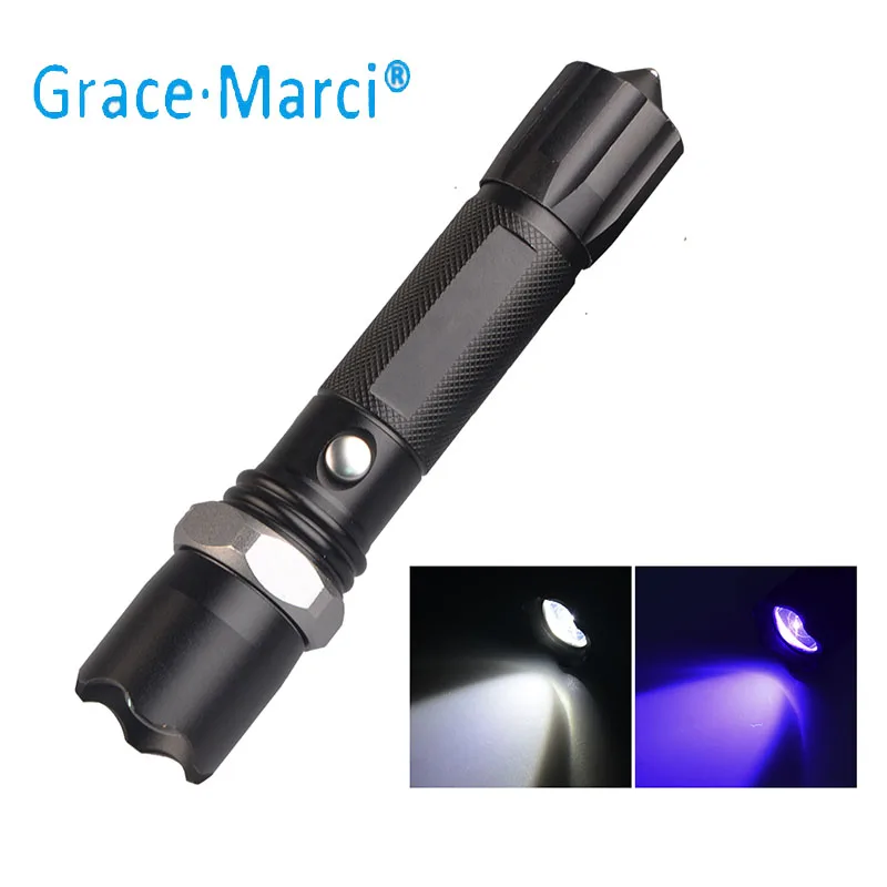 Gm UV And White Tactical Flashlight Hunting Torch Light Portable UV Led 18650 Flashlight Hand Torch Light
Gm UV And White Tactical Flashlight Hunting Torch Light Portable UV Led 18650 Flashlight Hand Torch Light