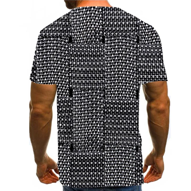 Men's Graphic T Shirts 3D Print Shirt Round Neck Summer Short Sleeve Metal Tops Silver Tees
Men's Graphic T Shirts 3D Print Shirt Round Neck Summer Short Sleeve Metal Tops Silver Tees