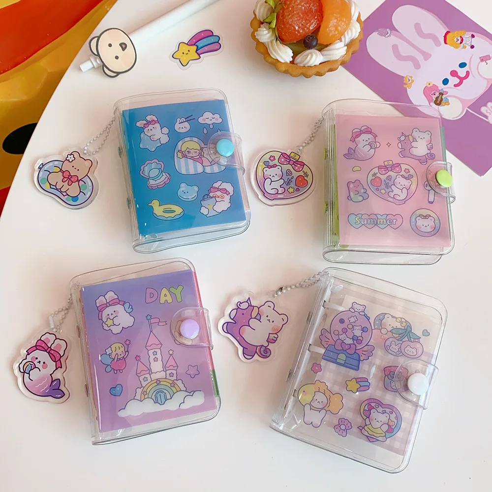 Cute 3-Ring Binder Cover Notebooks Mini Clear Transparent PVC Cover Protector Notebook Loose Leaf Folder DIY Journal Notebook
Cute 3-Ring Binder Cover Notebooks Mini Clear Transparent PVC Cover Protector Notebook Loose Leaf Folder DIY Journal Notebook