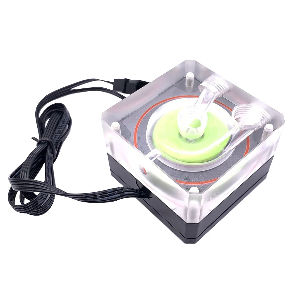 CPU Water Pump PC Easy Install Fan 500L/P Flow Computer Base For Cooling System Low Noise Accessories 4P Interface G1/4 Thread
CPU Water Pump PC Easy Install Fan 500L/P Flow Computer Base For Cooling System Low Noise Accessories 4P Interface G1/4 Thread