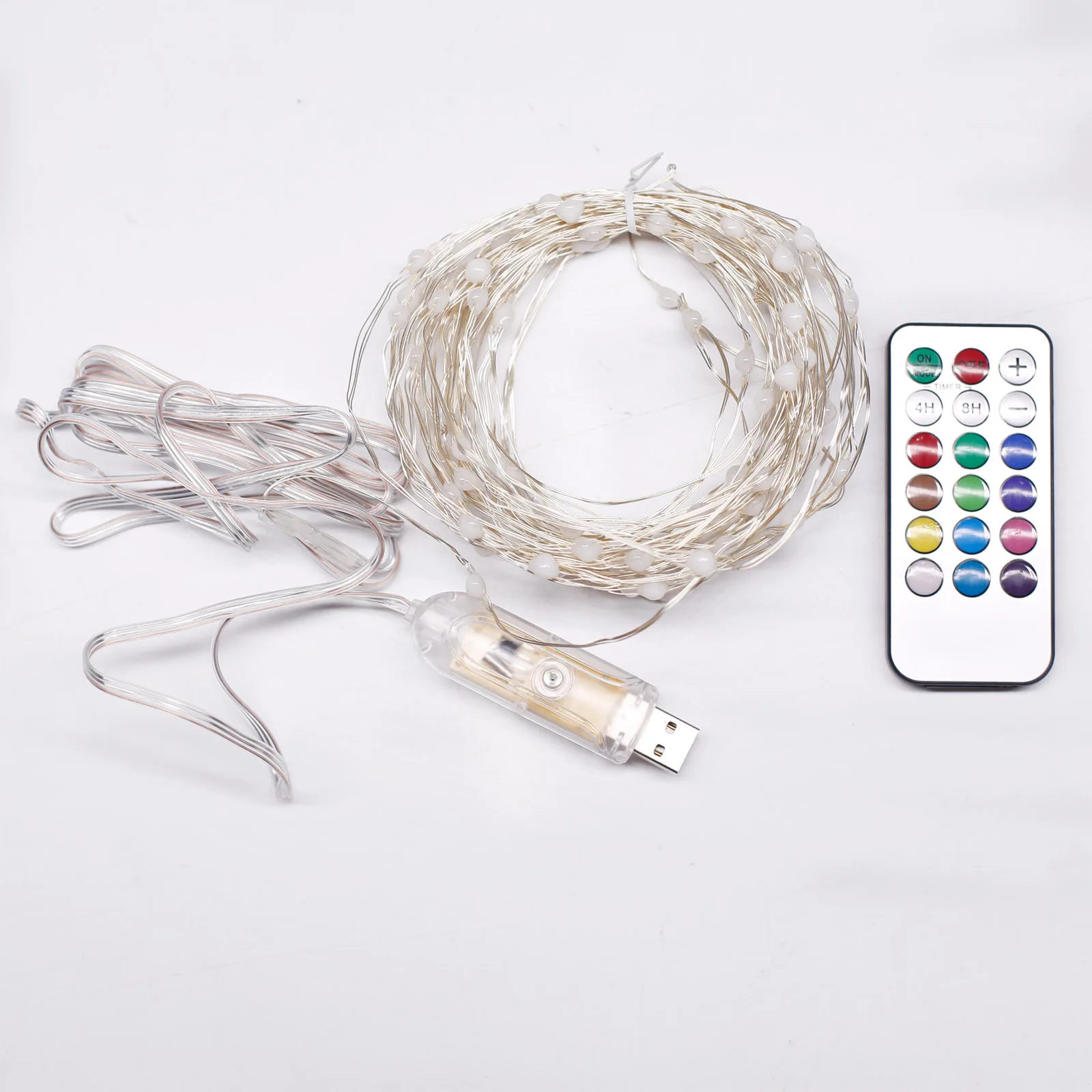 СВЕТОДИОДНЫЕ гирлянды с питанием от USB 5 в 10 м 100 светодиодов с 18-клавишным пультом дистанционного управления для дома, вечерние, свадебные, р...
СВЕТОДИОДНЫЕ гирлянды с питанием от USB 5 в 10 м 100 светодиодов с 18-клавишным пультом дистанционного управления для дома, вечерние, свадебные, р...