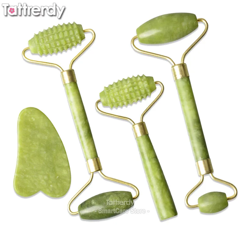 Facial Massage Roller Guasha Board Double Heads Natural Jade Stone Thin Face Lift Tool Body Skin Relaxation Slimming Beauty Set
Facial Massage Roller Guasha Board Double Heads Natural Jade Stone Thin Face Lift Tool Body Skin Relaxation Slimming Beauty Set