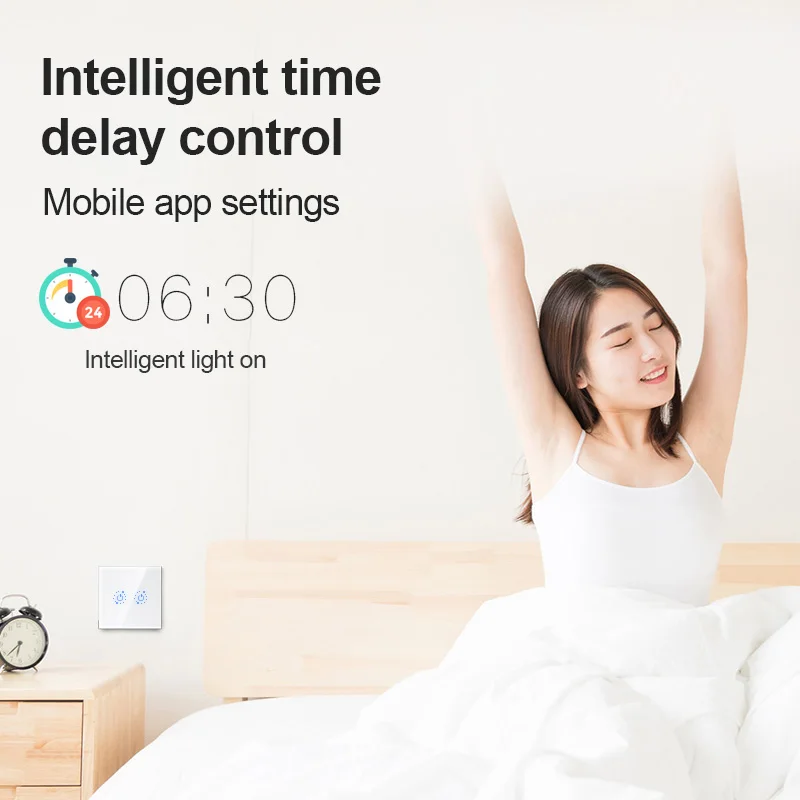 Приложение Smart Life стекло Панель Европейский Стандартный сенсорный переключатель