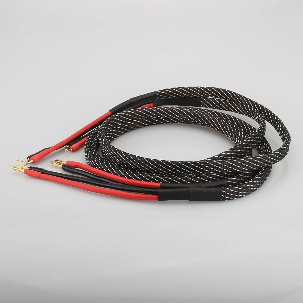 NewPair Pure copper loudspeaker cable HIFI Banana plug to pin plug speaker cable Center Audio Speaker cable
NewPair Pure copper loudspeaker cable HIFI Banana plug to pin plug speaker cable Center Audio Speaker cable