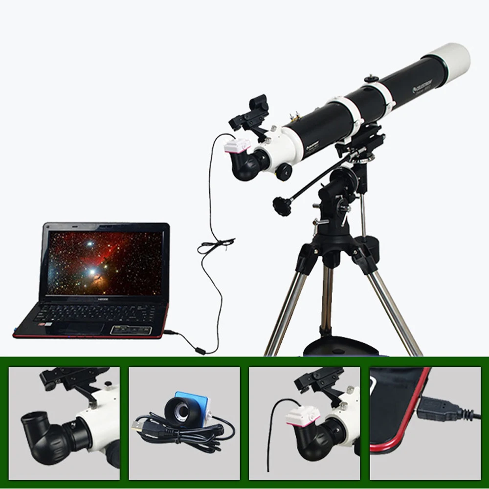

1.25" Telescope Digital Electronic Eyepiece Camera for Astrophotography USB Port 80w Pixel
