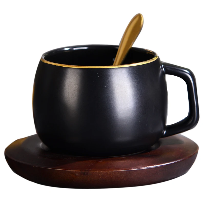 Japanese Handmade Coffee Cup With Saucer Retro Wooden Saucer Small Tea Cups Tea Cup Pottery Porcelain Espresso Cup Black HH50BD
Japanese Handmade Coffee Cup With Saucer Retro Wooden Saucer Small Tea Cups Tea Cup Pottery Porcelain Espresso Cup Black HH50BD