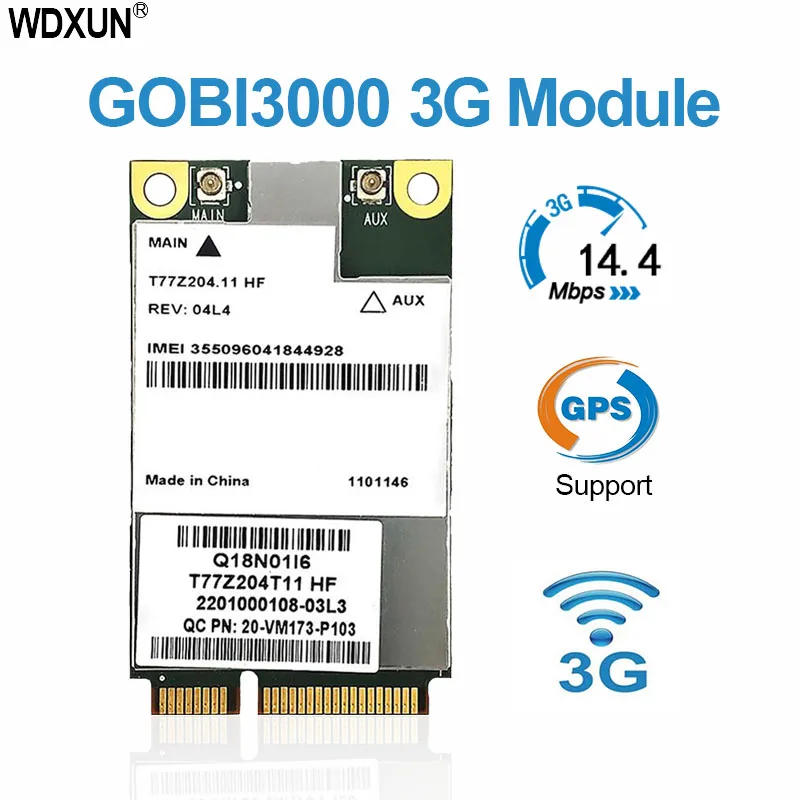 Беспроводной модуль MC8305 GOBI3000 EM680 PCI-E 3G GSM CDMA WCDMA HSPA с поддержкой GPS карты |