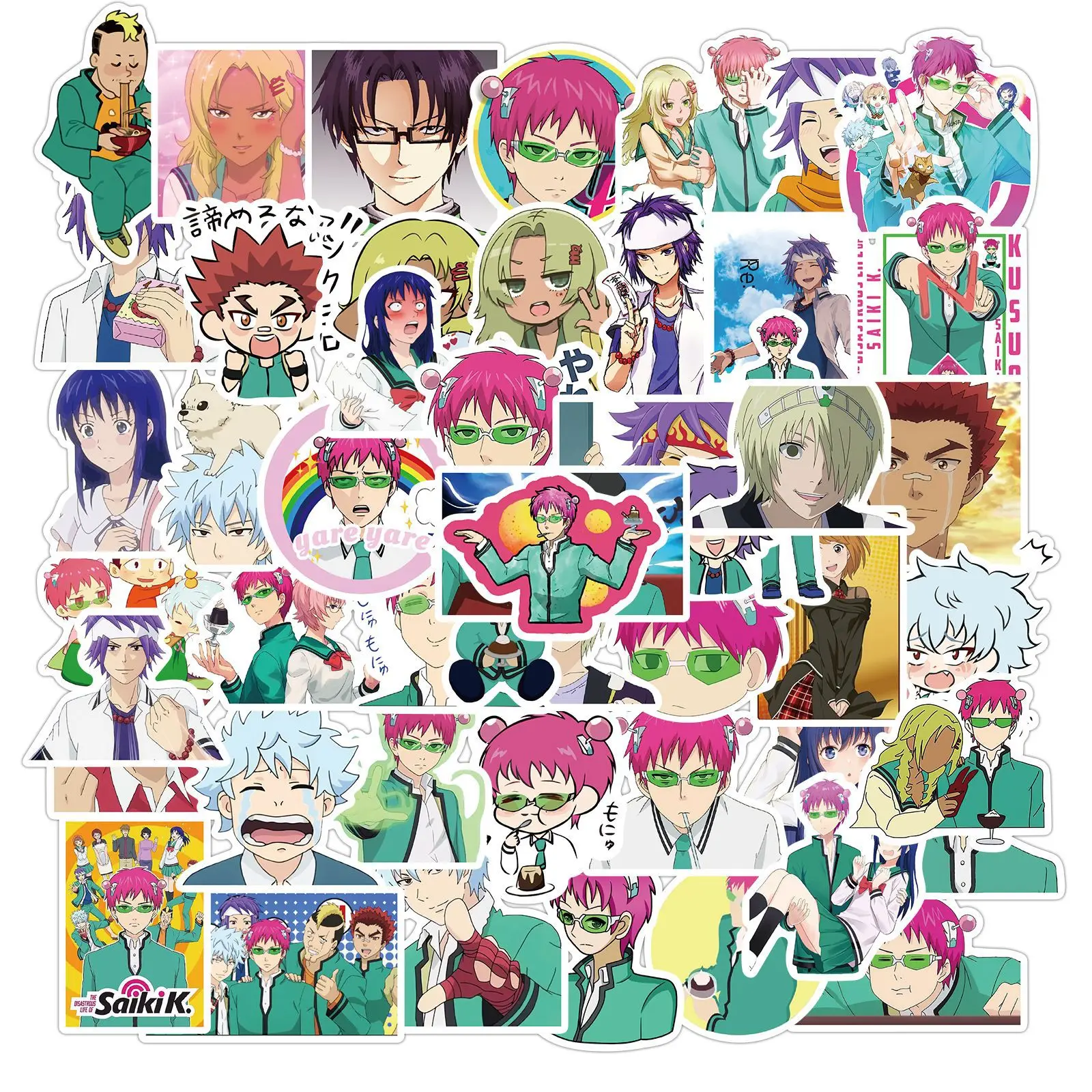 10/50Pcs Anime Stickers The Disastrous Life of Saiki K Stickers Saiki Kusuo Sticker for Laptop Skateboard Motorcycle Stickers
10/50Pcs Anime Stickers The Disastrous Life of Saiki K Stickers Saiki Kusuo Sticker for Laptop Skateboard Motorcycle Stickers