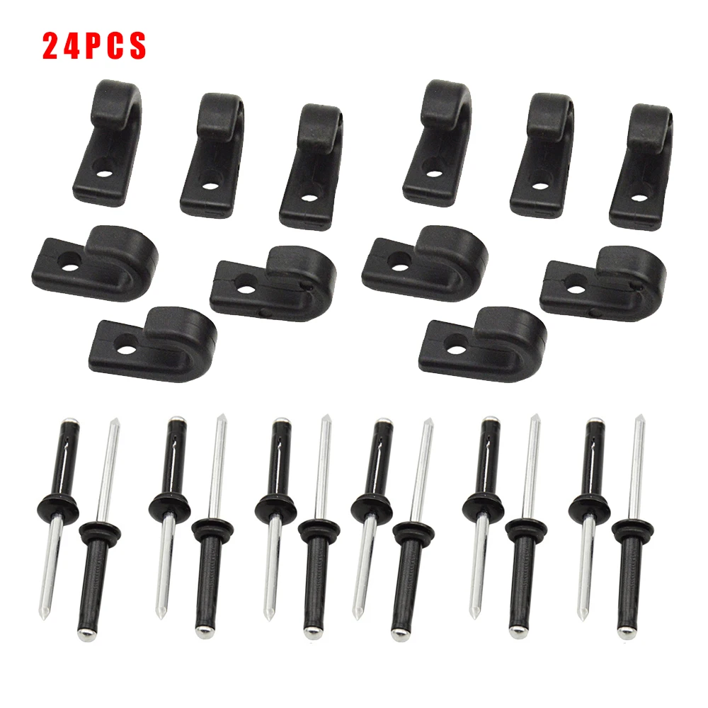 12pcs Nylon J Hooks With 12pcs Aluminum Rivets Lashing Hook Bungee Hooks For Kayak Canoe Outdoor Water Sports Supplies
12pcs Nylon J Hooks With 12pcs Aluminum Rivets Lashing Hook Bungee Hooks For Kayak Canoe Outdoor Water Sports Supplies