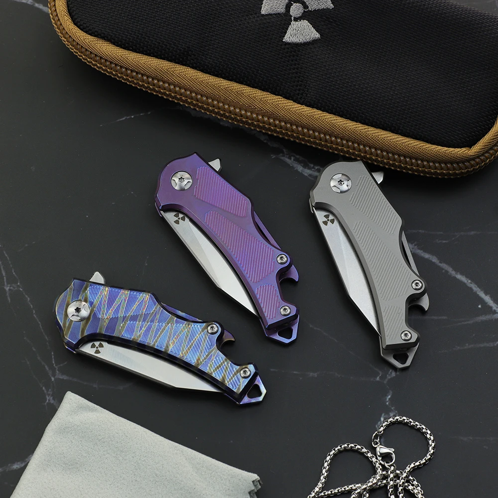 M390 Blade Folding Knife Outdoor Camping Hunting Survival Gift Collection with Titanium Alloy Handle
M390 Blade Folding Knife Outdoor Camping Hunting Survival Gift Collection with Titanium Alloy Handle