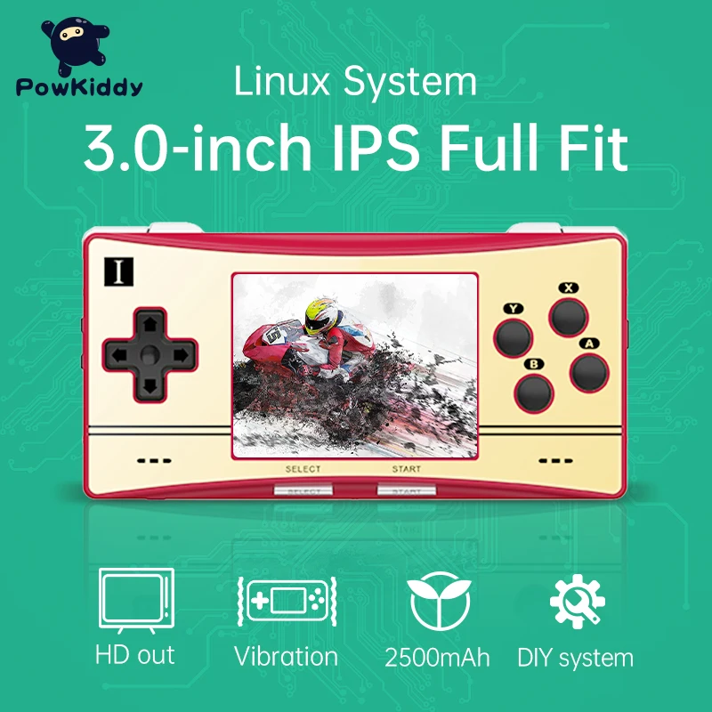 Powkiddy Anbernic RG300X Retro Game Console MiniVideo Game Player For PS1 Games Support HD Out 128G 15000 Games Children's Gifts
Powkiddy Anbernic RG300X Retro Game Console MiniVideo Game Player For PS1 Games Support HD Out 128G 15000 Games Children's Gifts