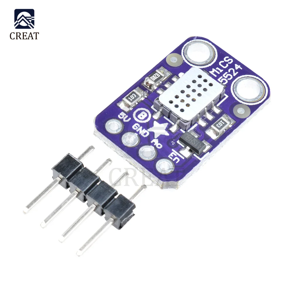 DC 5V MICS-5524 Air Quality Gas Sensor Module Carbon Monoxide Hydrogen Methane Ethanol H2 CO MICS5524 Detection Board
DC 5V MICS-5524 Air Quality Gas Sensor Module Carbon Monoxide Hydrogen Methane Ethanol H2 CO MICS5524 Detection Board